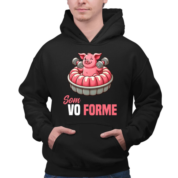 Som vo forme  - pánska mikina s potlačou
