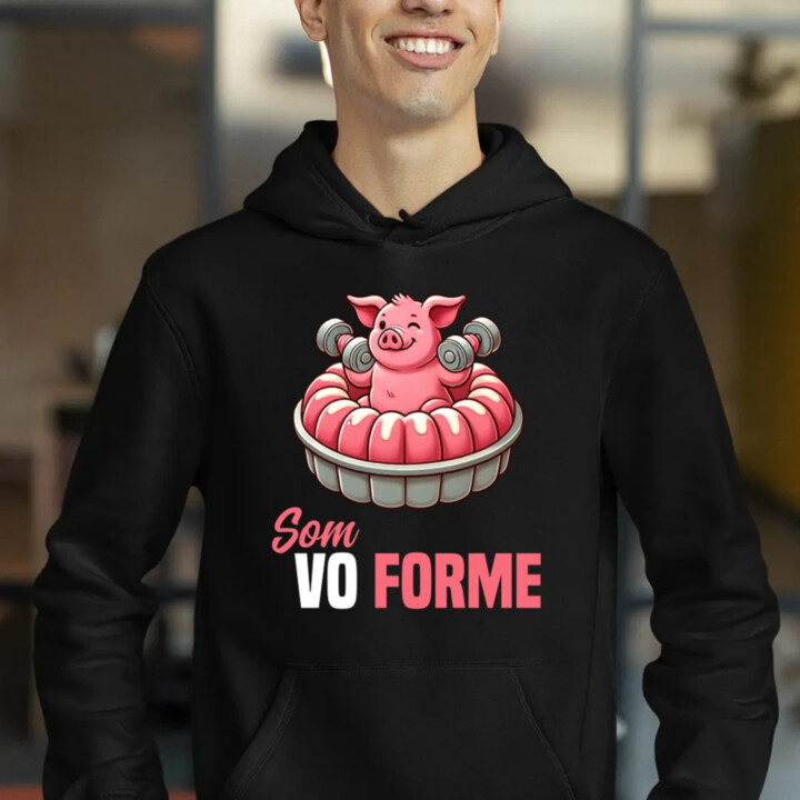 Som vo forme  - pánska mikina s potlačou