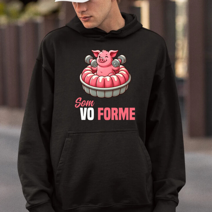 Som vo forme  - pánska mikina s potlačou