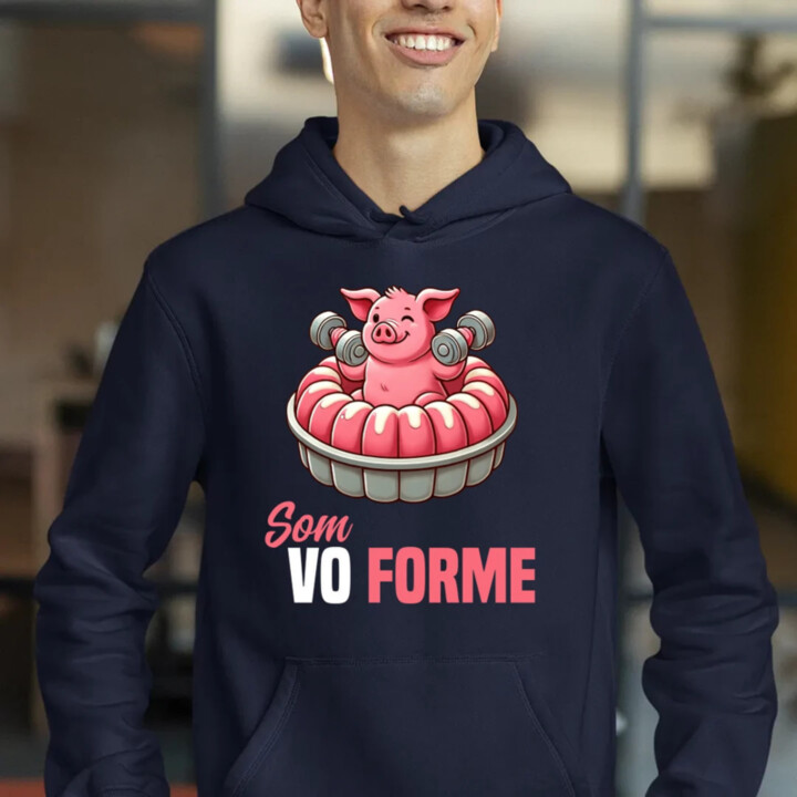 Som vo forme  - pánska mikina s potlačou
