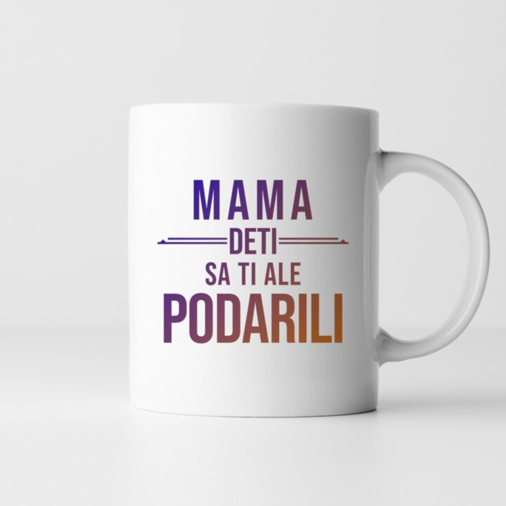 Mama, deti sa ti ale podarili - keramický hrnček s potlačou
