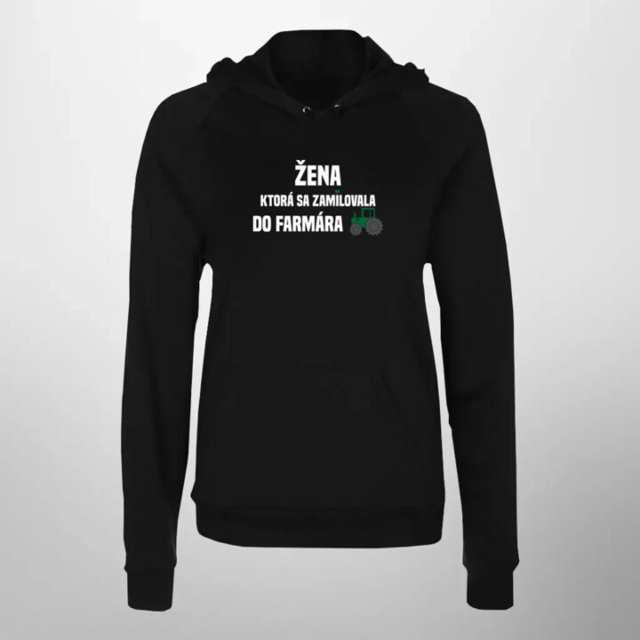 Žena, ktorá sa zamilovala do farmára  - dámska mikina s potlačou