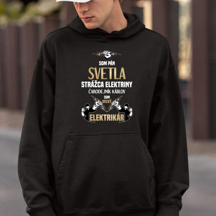 Som Pán svetla  - pánska mikina s potlačou