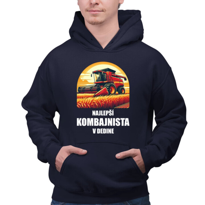Najlepší kombajnista v dedine  - pánska mikina s potlačou