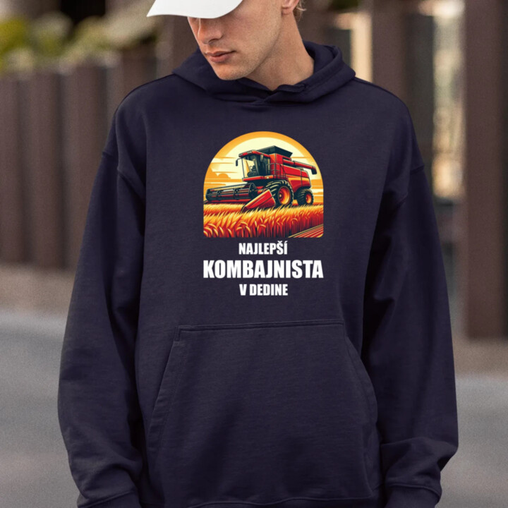 Najlepší kombajnista v dedine  - pánska mikina s potlačou