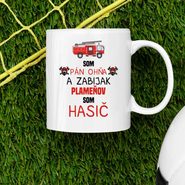 Som pán ohňa  - keramický hrnček s potlačou