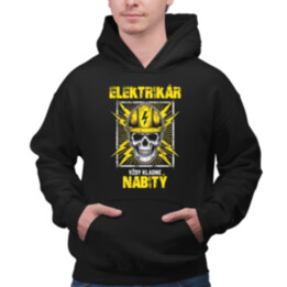 Elektrikár - vždy kladne nabitý  - pánska mikina s potlačou