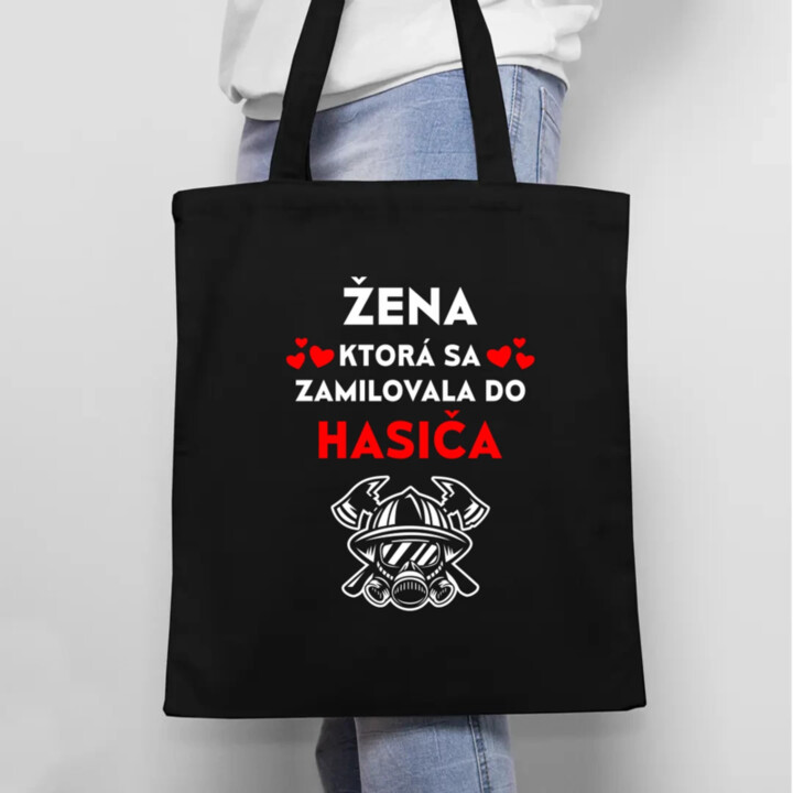 Žena, ktorá sa zamilovala do hasiča - taška s potlačou