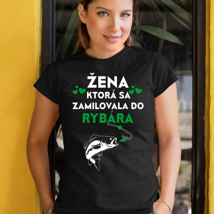 Žena, ktorá sa zamilovala do rybára - dámske tričko s potlačou