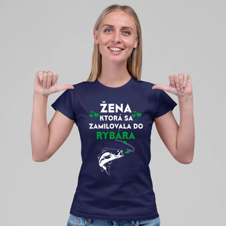 Žena, ktorá sa zamilovala do rybára - dámske tričko s potlačou