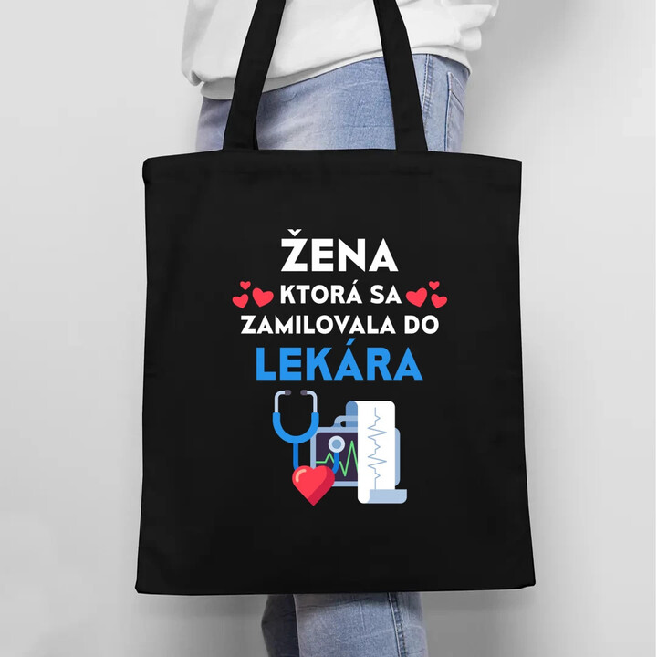 Žena, ktorá sa zamilovala do  lekára - taška s potlačou