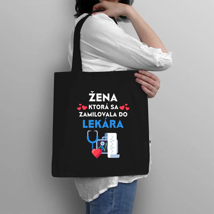 Žena, ktorá sa zamilovala do  lekára - taška s potlačou