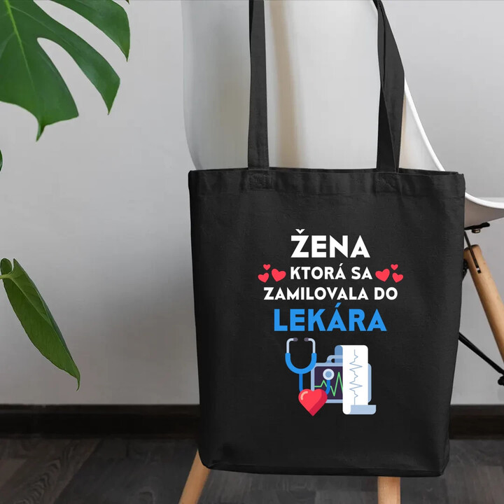 Žena, ktorá sa zamilovala do  lekára - taška s potlačou