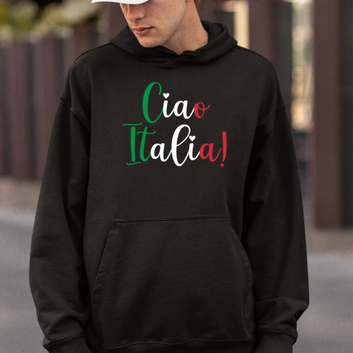 Ciao Italia!  - pánska mikina s potlačou