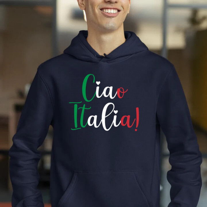 Ciao Italia!  - pánska mikina s potlačou
