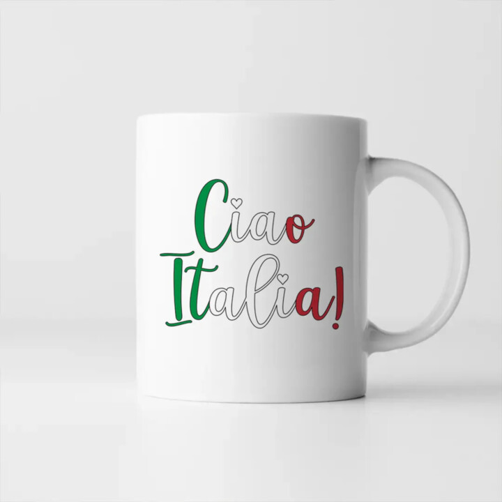 Ciao Italia! - keramický hrnček s potlačou