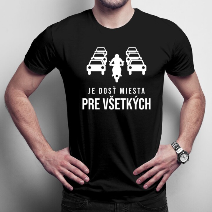 Je dosť miesta pre všetkých - pánske tričko s potlačou