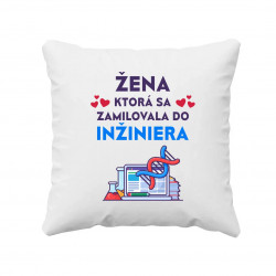 Žena, ktorá sa zamilovala do inžiniera - vankúš s potlačou