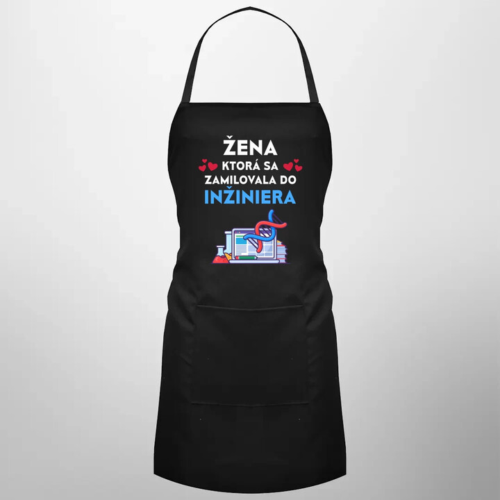 Žena, ktorá sa zamilovala do inžiniera - zástera s potlačou