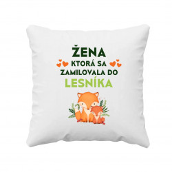 Žena, ktorá sa zamilovala do lesníka - vankúš s potlačou