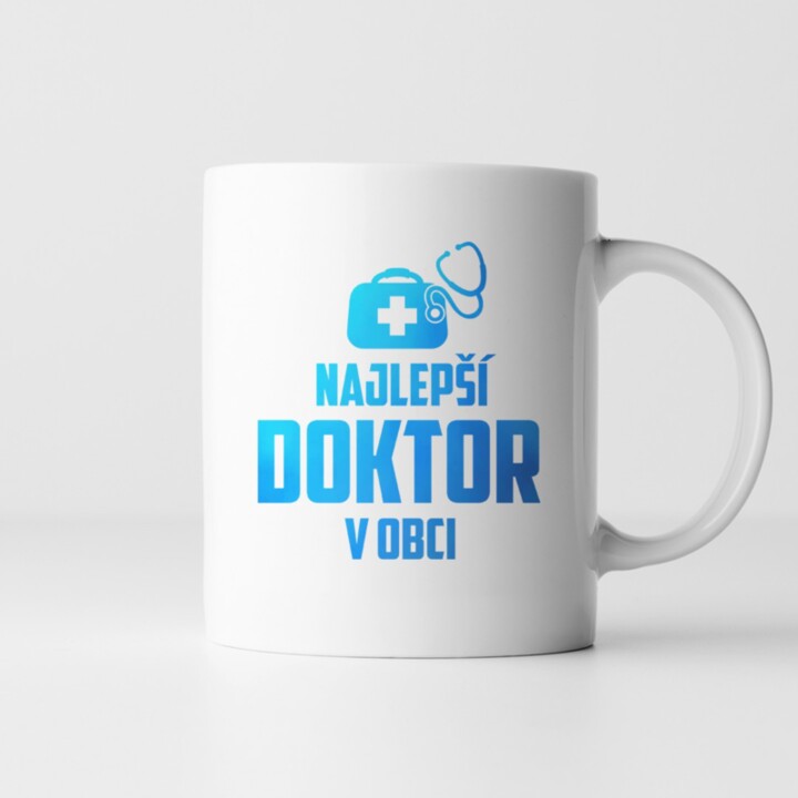 Najlepší doktor v obci - keramický hrnček s potlačou