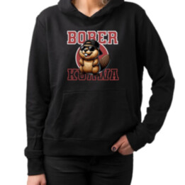 Bober!  - dámska mikina s potlačou