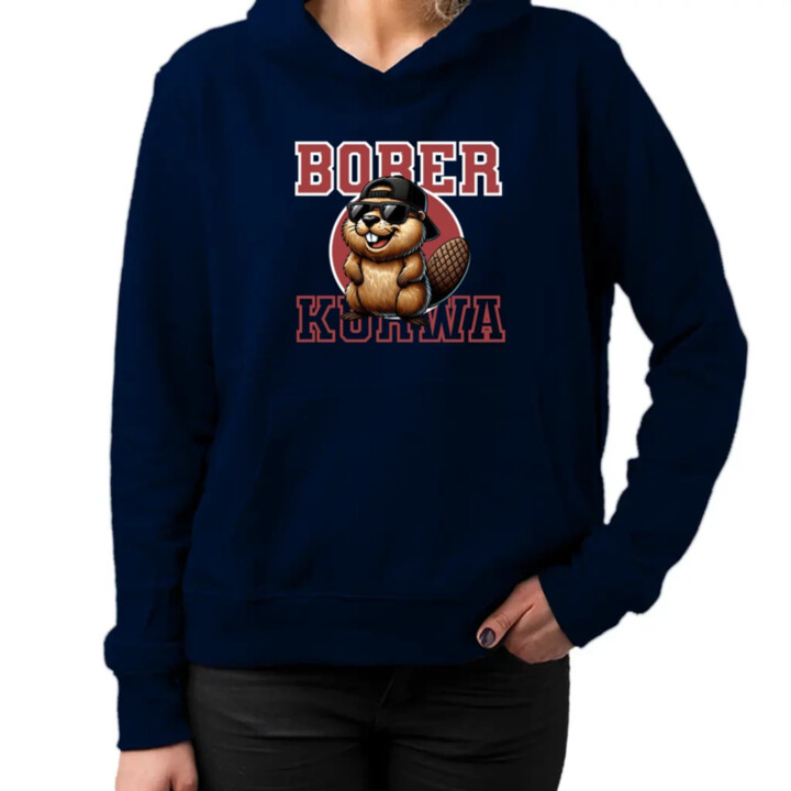 Bober!  - dámska mikina s potlačou
