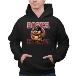 Bober!  - pánska mikina s potlačou