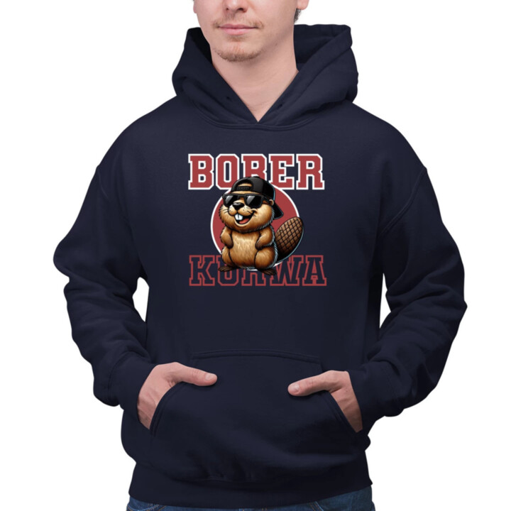 Bober!  - pánska mikina s potlačou