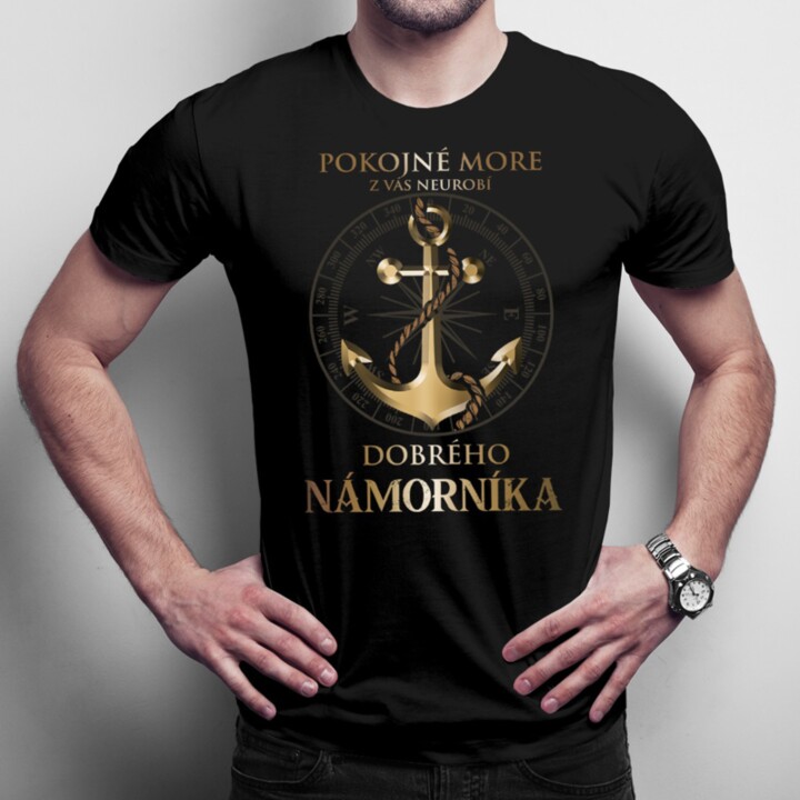 Pokojné more - pánske  tričko s potlačou