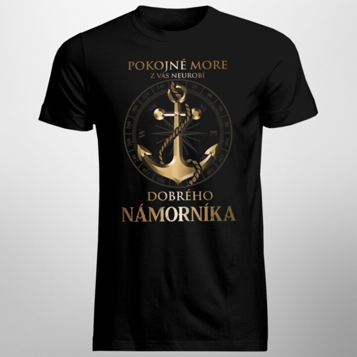 Pokojné more - pánske  tričko s potlačou