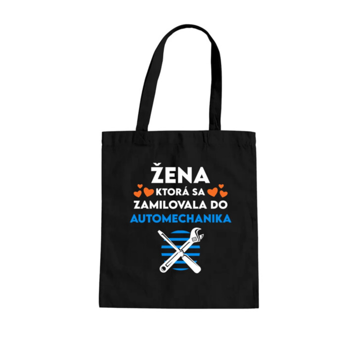 Žena, ktorá sa zamilovala do automechanika - taška s potlačou