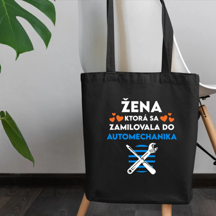 Žena, ktorá sa zamilovala do automechanika - taška s potlačou