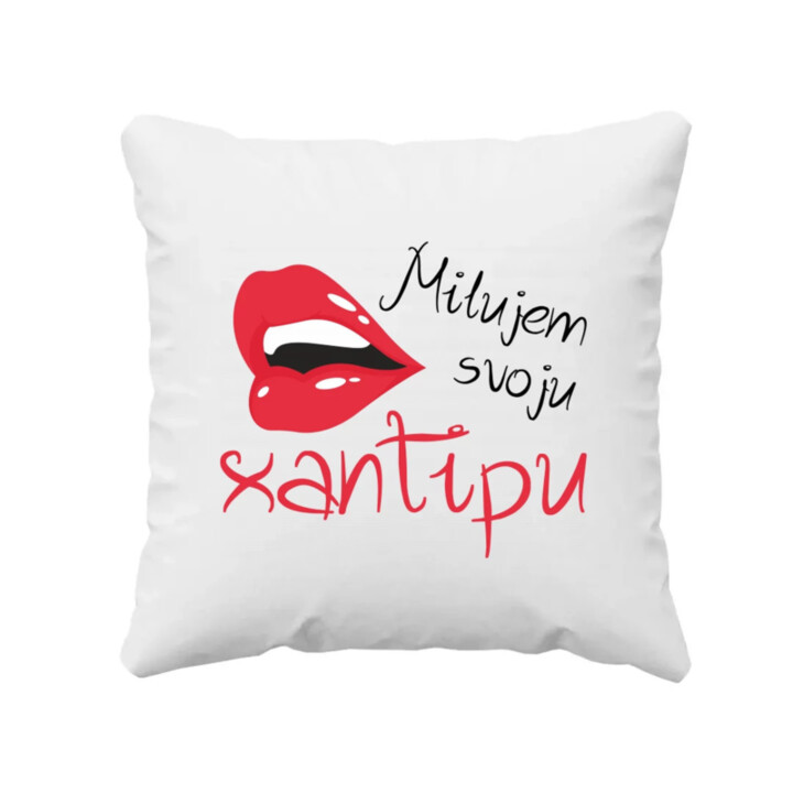 Milujem svoju xantipu V2 - vankúš s potlačou