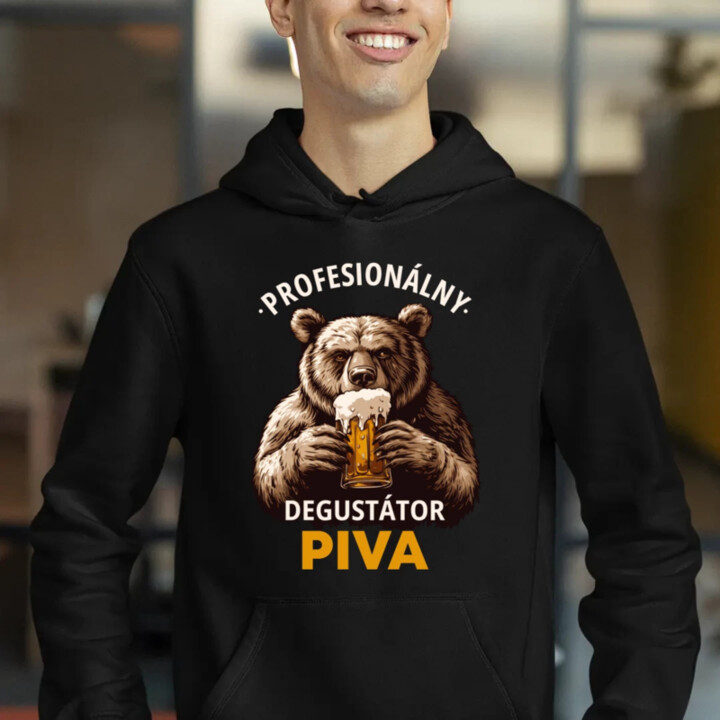 Profesionálny degustátor piva  - pánska mikina s potlačou