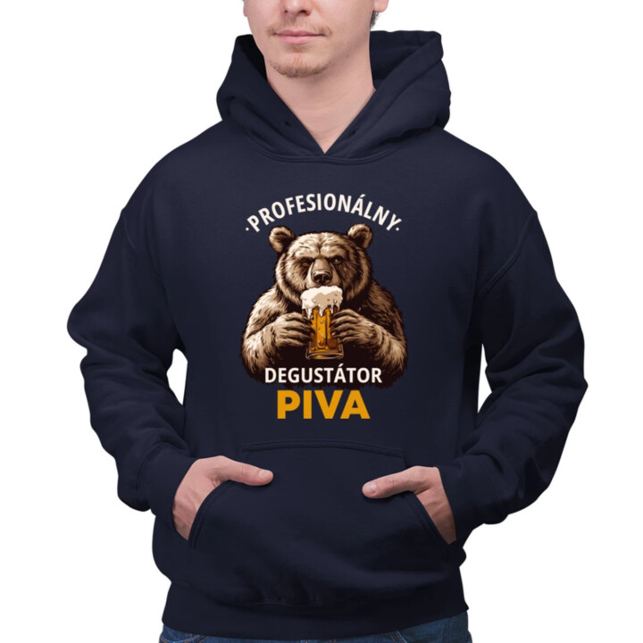 Profesionálny degustátor piva  - pánska mikina s potlačou