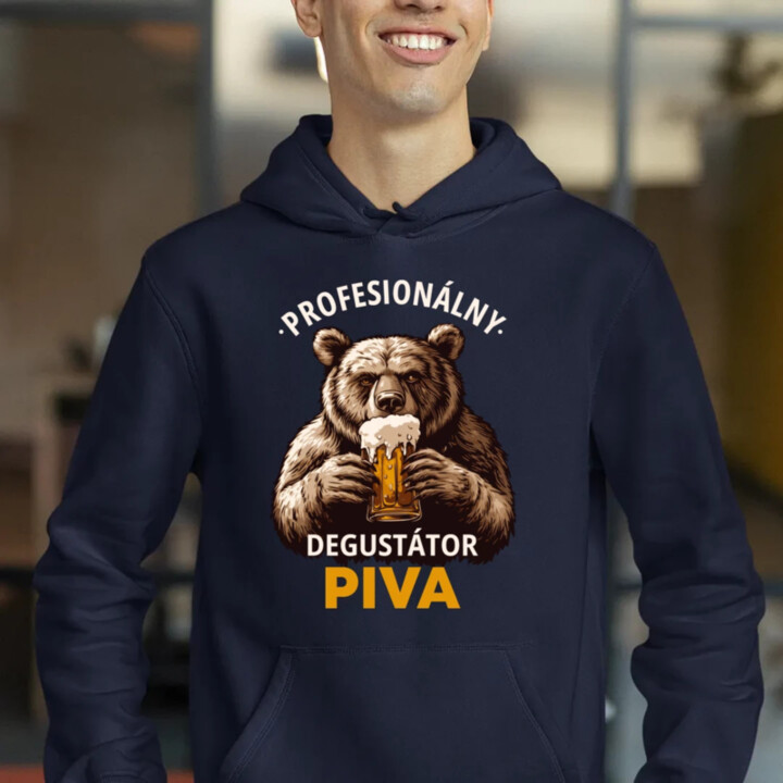 Profesionálny degustátor piva  - pánska mikina s potlačou