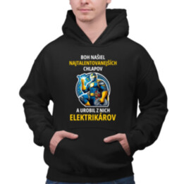 Boh našiel najtalentovanejších - elektrikár  - pánska mikina s potlačou