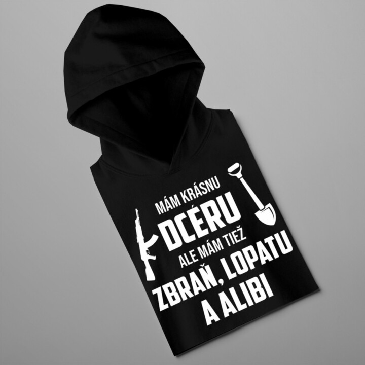 Mám krásnu dcéru - pánska  mikina s potlačou