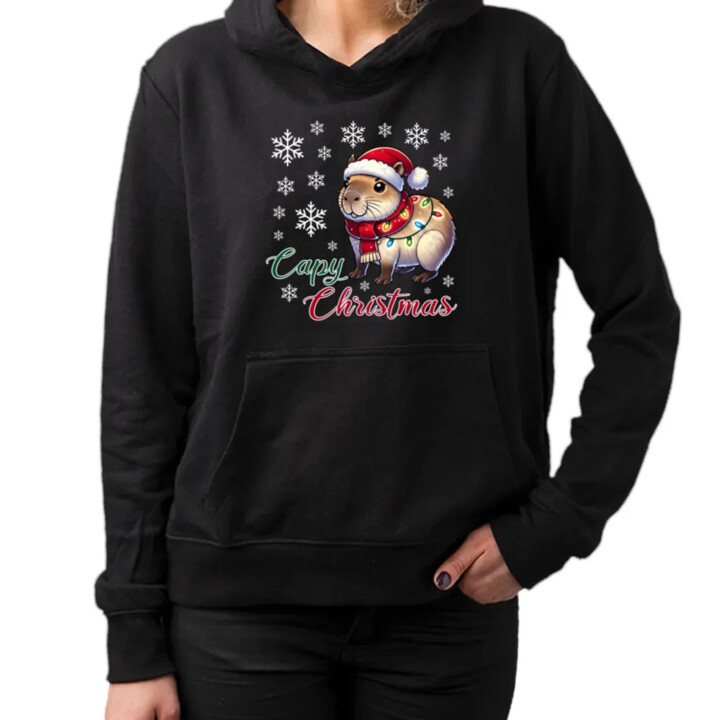 Capy Christmas  - dámska mikina s potlačou