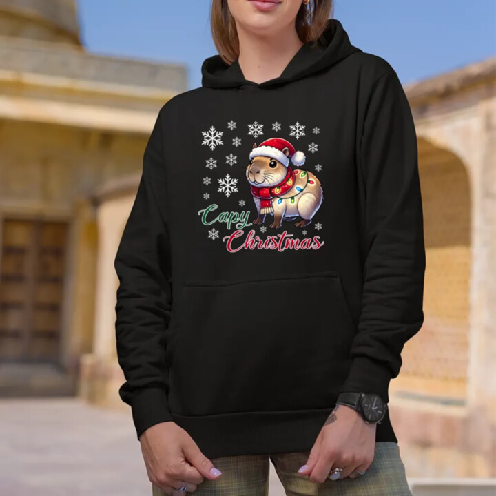 Capy Christmas  - dámska mikina s potlačou