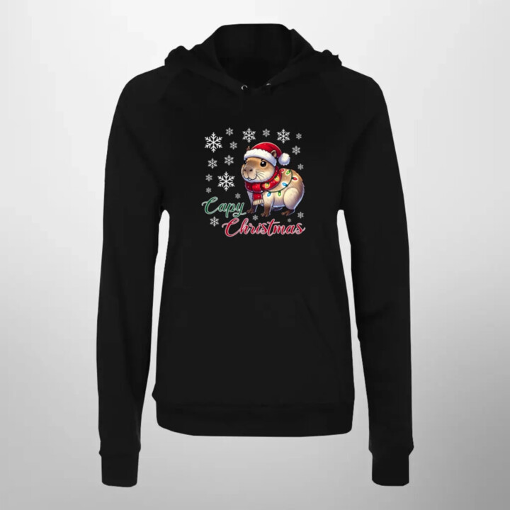 Capy Christmas  - dámska mikina s potlačou