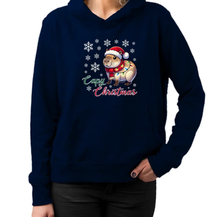 Capy Christmas  - dámska mikina s potlačou