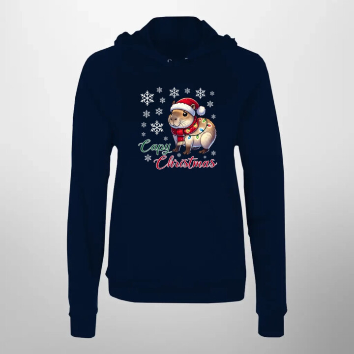 Capy Christmas  - dámska mikina s potlačou