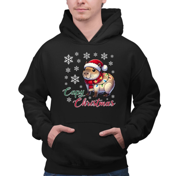 Capy Christmas  - pánska mikina s potlačou