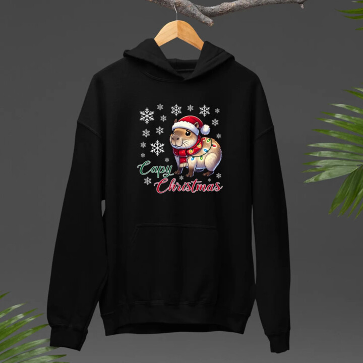 Capy Christmas  - pánska mikina s potlačou