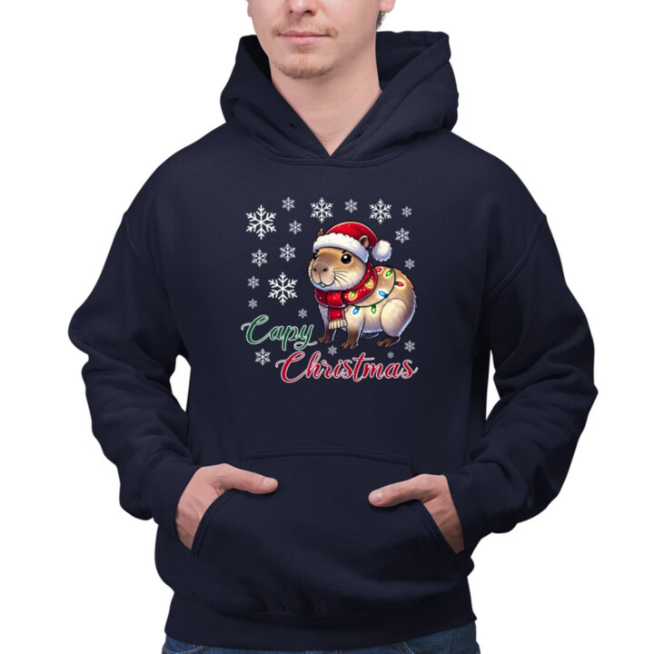 Capy Christmas  - pánska mikina s potlačou