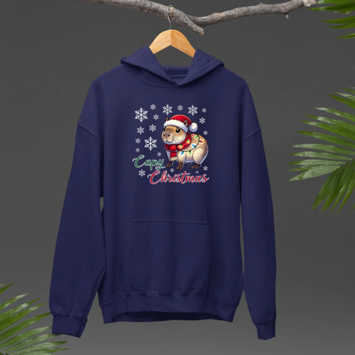 Capy Christmas  - pánska mikina s potlačou