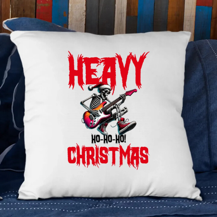 Heavy Christmas - vankúš s potlačou