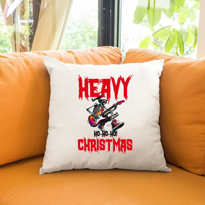 Heavy Christmas - vankúš s potlačou